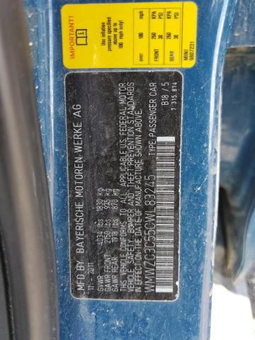 2012 Mini Cooper S Countryman VIN: WMWZC3C55CWL83245 Lot: 60084084