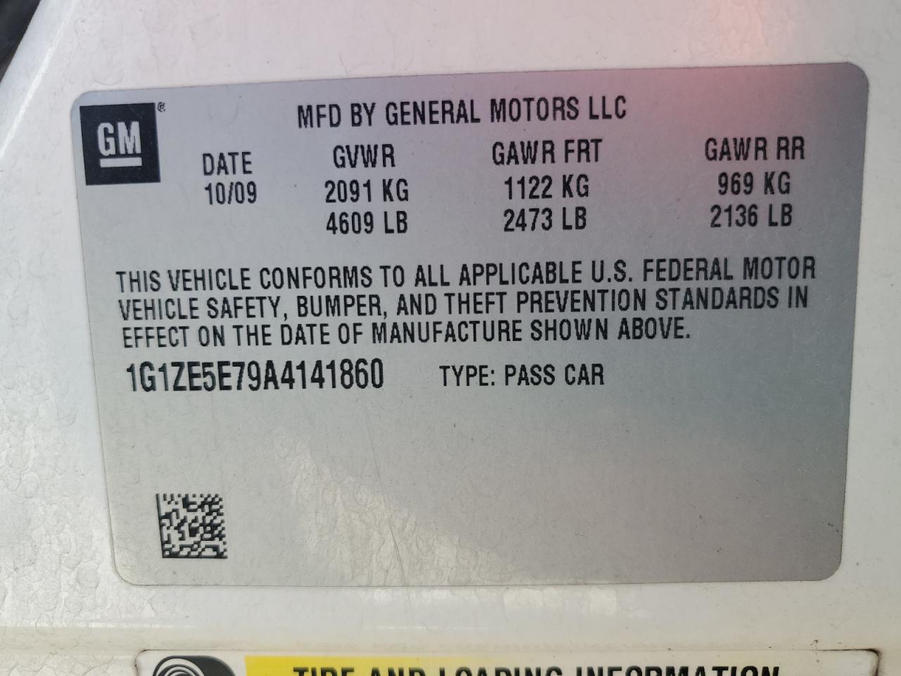 1G1ZE5E79A4141860 2010 Chevrolet Malibu Ltz