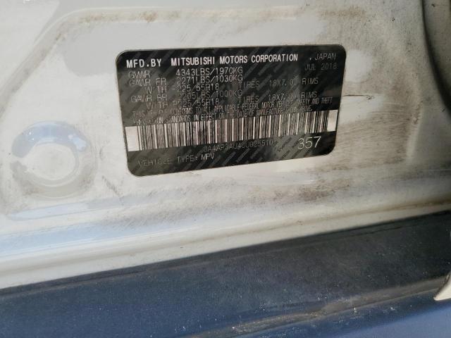 2018 MITSUBISHI OUTLANDER - JA4AP3AU4JU025510