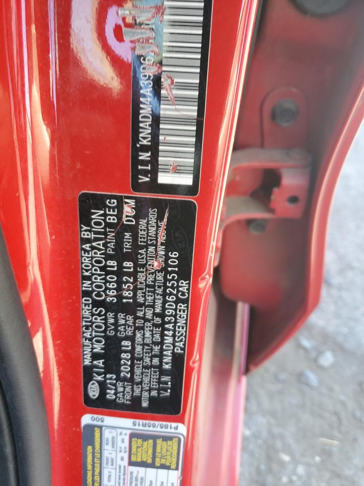 KNADM4A39D6255106 2013 Kia Rio Lx