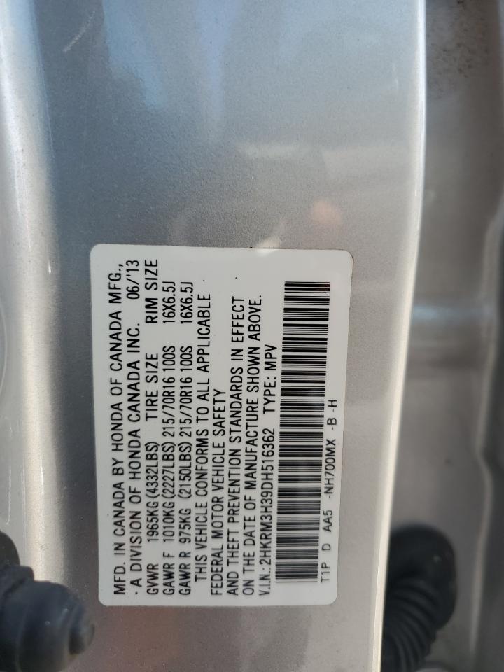 2HKRM3H39DH516362 2013 Honda Cr-V Lx