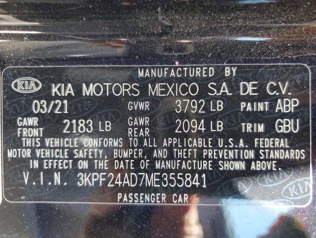 3KPF24AD7ME355841 Kia Forte FE 12