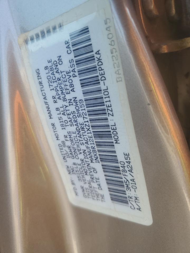 1NXBR12E1XZ172159 1999 Toyota Corolla Ve