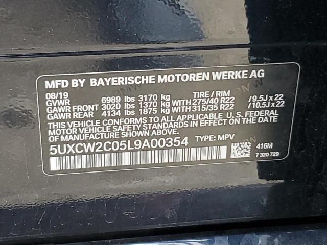 2020 BMW X7 xDrive40I VIN: 5UXCW2C05L9A00354 Lot: 56461614