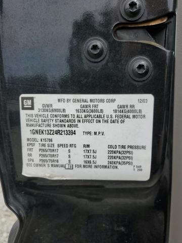 2004 Chevrolet Tahoe K1500 VIN: 1GNEK13Z24R213394 Lot: 59110524