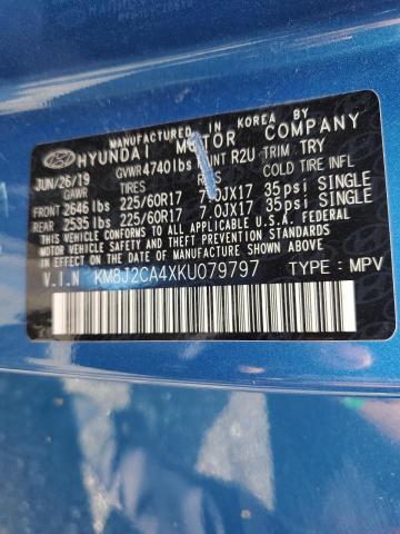 2019 Hyundai Tucson Se VIN: KM8J2CA4XKU079797 Lot: 57337544