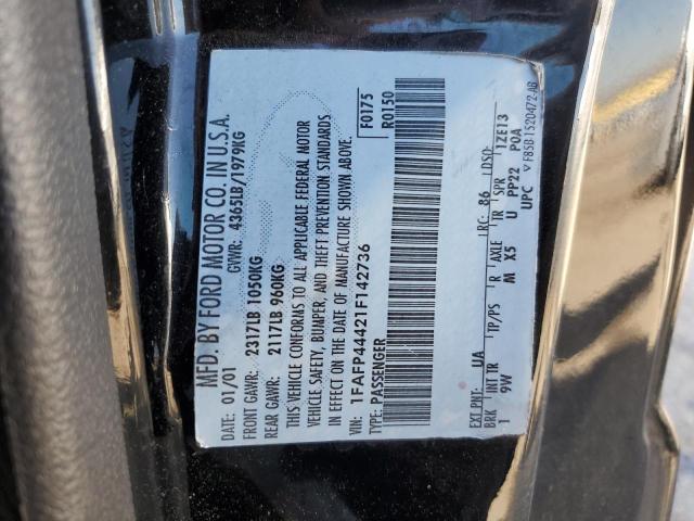 2001 Ford Mustang VIN: 1FAFP44421F142736 Lot: 57844234