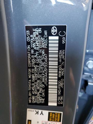 2023 Toyota Prius Le VIN: JTDACAAU5P3004847 Lot: 59638714