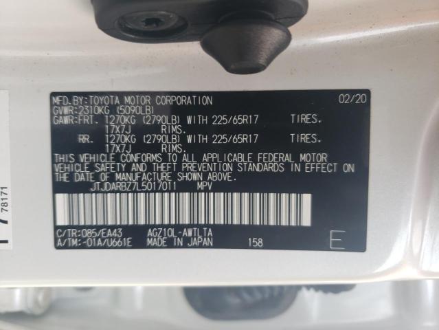 2020 Lexus Nx 300 VIN: JTJDARBZ7L5017011 Lot: 57457114