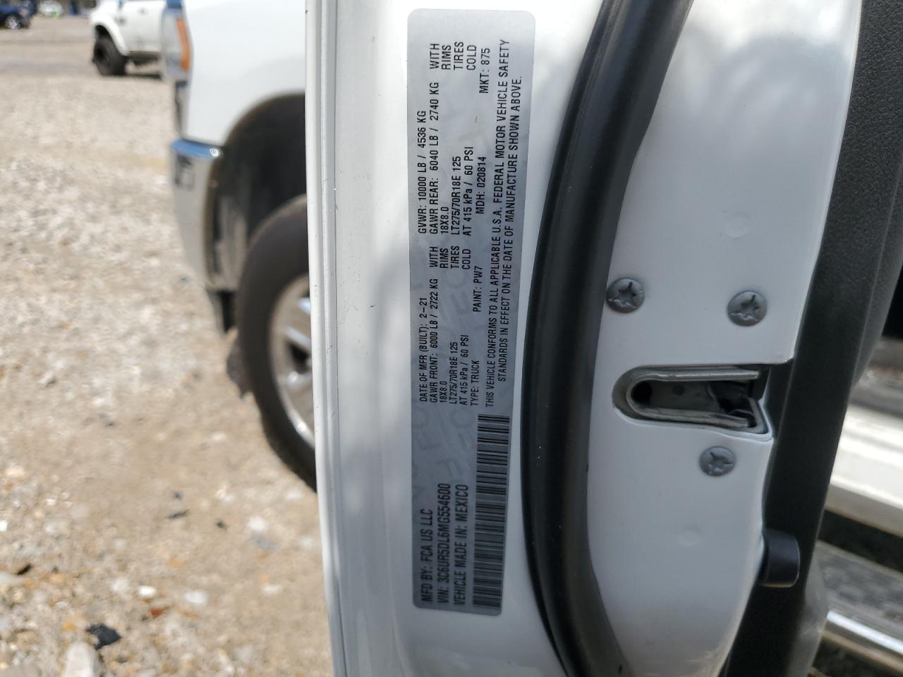 3C6UR5DL6MG554600 2021 Ram 2500 Big Horn