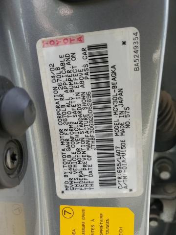 2002 Lexus Es 300 VIN: JTHBF30G920062696 Lot: 60707464