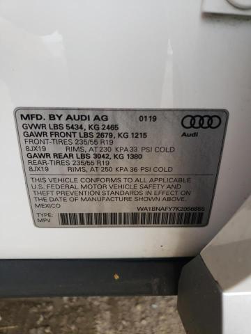 VIN WA1BNAFY7K2056855 2019 Audi Q5, Premium Plus no.13