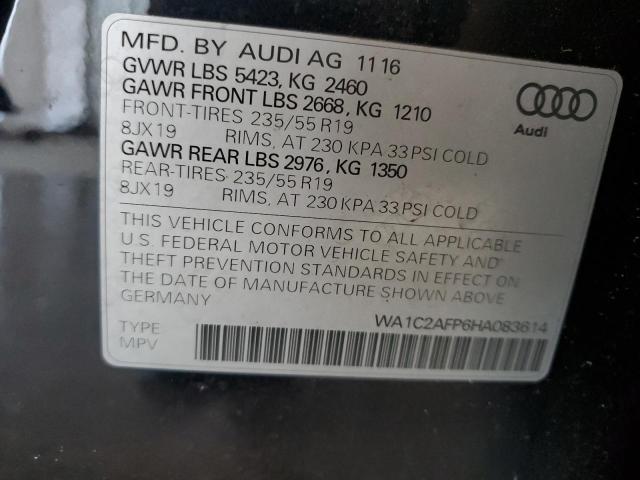 VIN WA1C2AFP6HA083614 2017 Audi Q5, Premium no.13