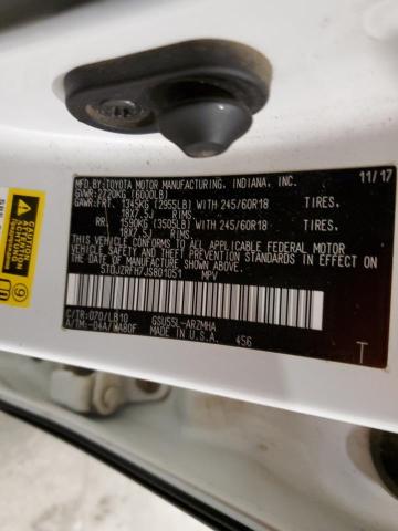 2018 Toyota Highlander Se VIN: 5TDJZRFH7JS801051 Lot: 58083884