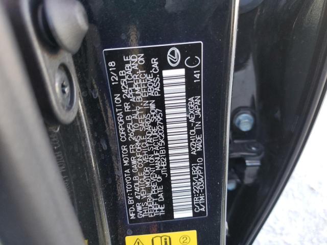 2019 Lexus Es 300H VIN: JTHB21B15K2027957 Lot: 58134684