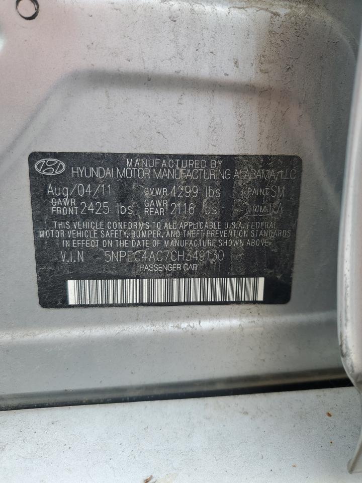 5NPEC4AC7CH349130 2012 Hyundai Sonata Se