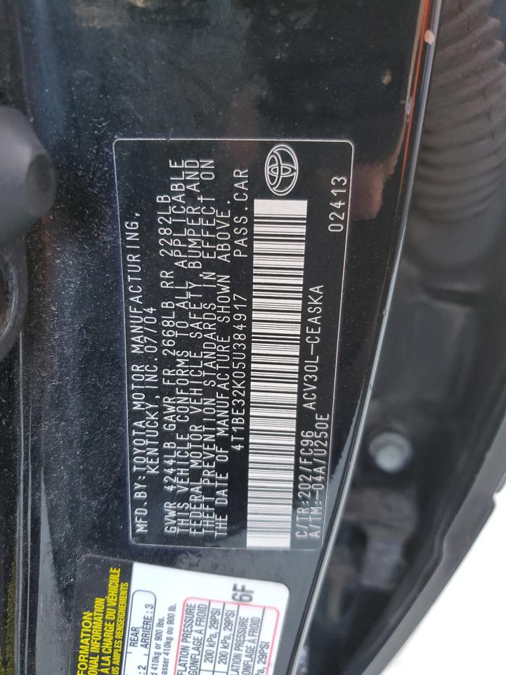 4T1BE32K05U384917 2005 Toyota Camry Le