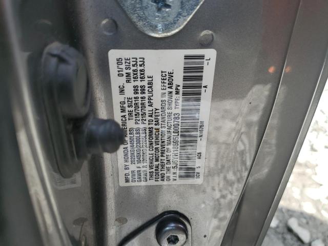 2005 Honda Element Ex VIN: 5J6YH18695L000783 Lot: 61122564