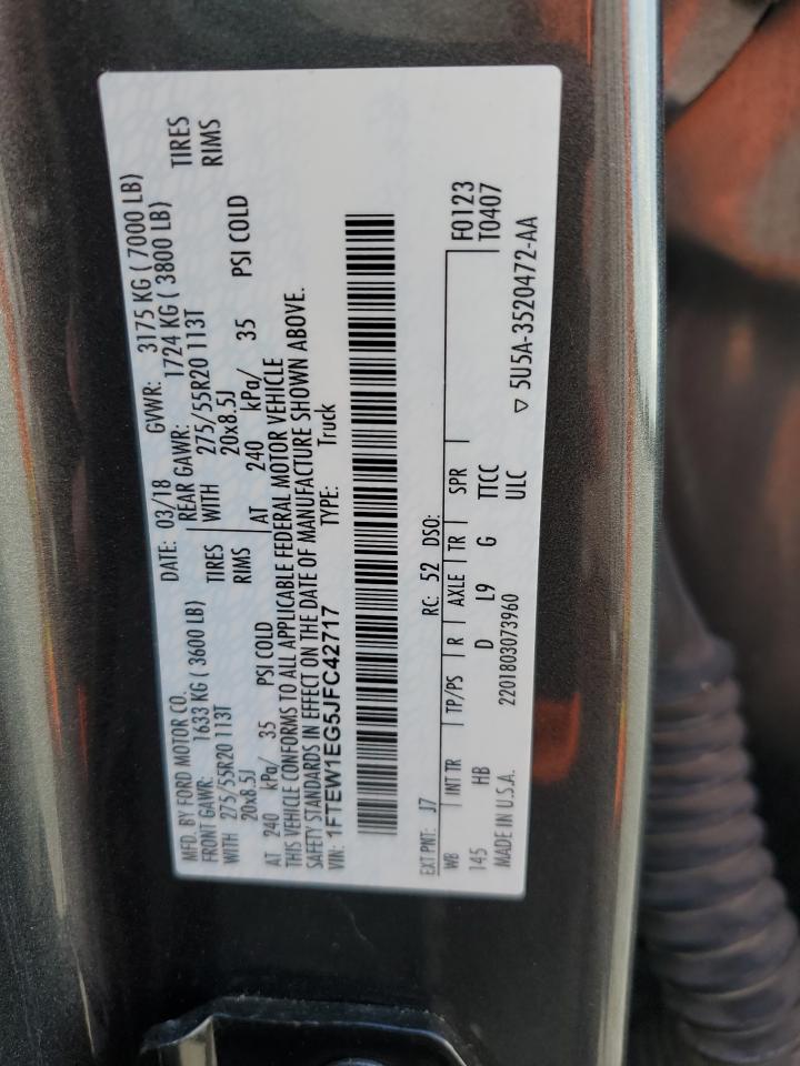 1FTEW1EG5JFC42717 FORD F-150 2018