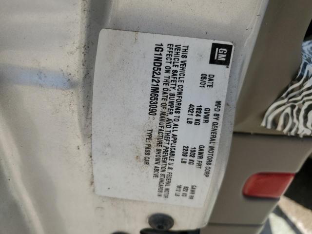 2001 Chevrolet Malibu VIN: 1G1ND52J21M653090 Lot: 59244704