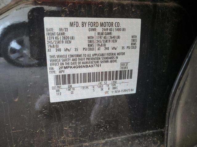 2022 FORD EDGE SE - 2FMPK4G96NBA97761