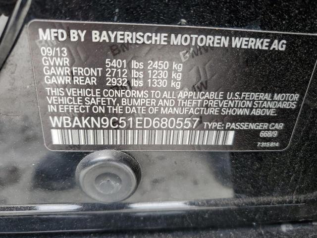 VIN WBAKN9C51ED680557 2014 BMW 5 Series, 550 I no.12