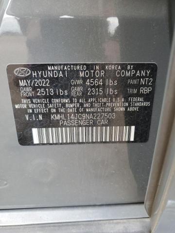 2022 Hyundai Sonata N Line VIN: KMHL14JC9NA227503 Lot: 58553464