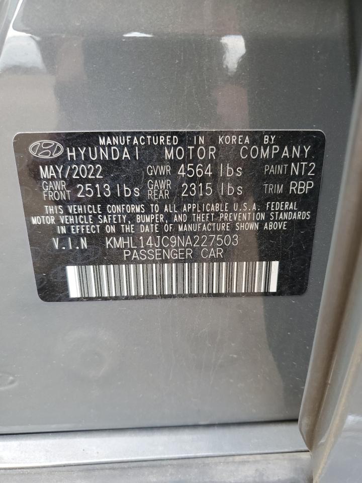 KMHL14JC9NA227503 2022 Hyundai Sonata N Line