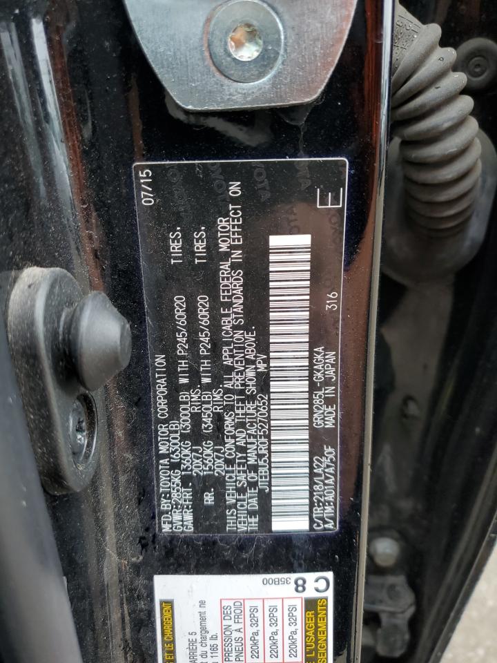 JTEBU5JR0F5270652 2015 Toyota 4Runner Sr5