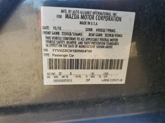 2011 Mazda 6 I VIN: 1YVHZ8CH1B5M04790 Lot: 57566294