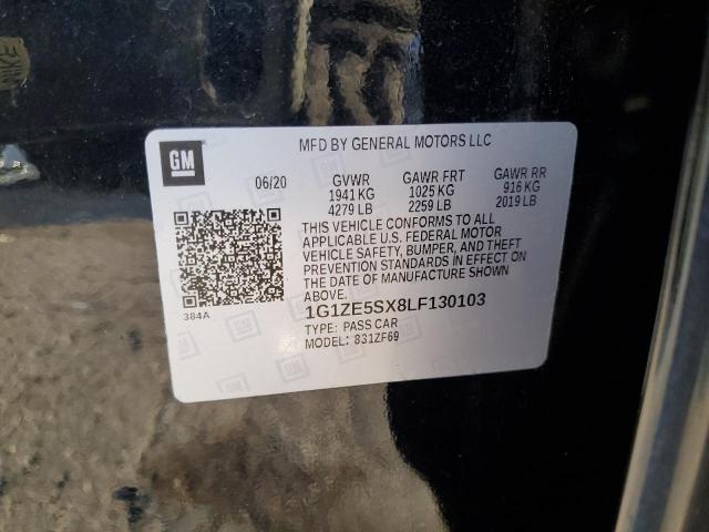 2020 Chevrolet Malibu Premier VIN: 1G1ZE5SX8LF130103 Lot: 59619544