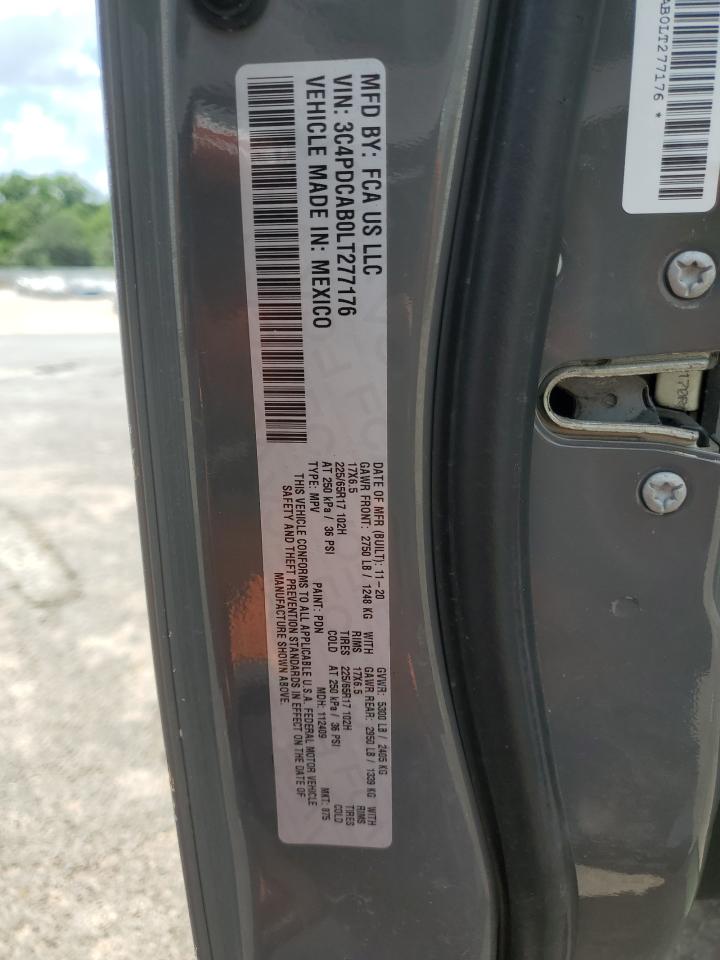 3C4PDCAB0LT277176 2020 Dodge Journey Se