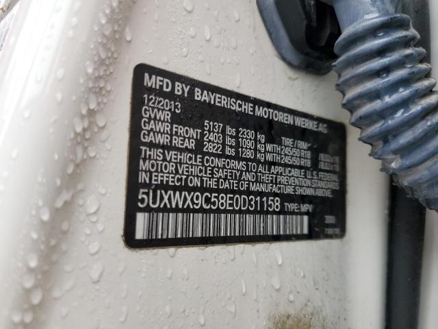 2014 BMW X3 xDrive28I VIN: 5UXWX9C58E0D31158 Lot: 58357894