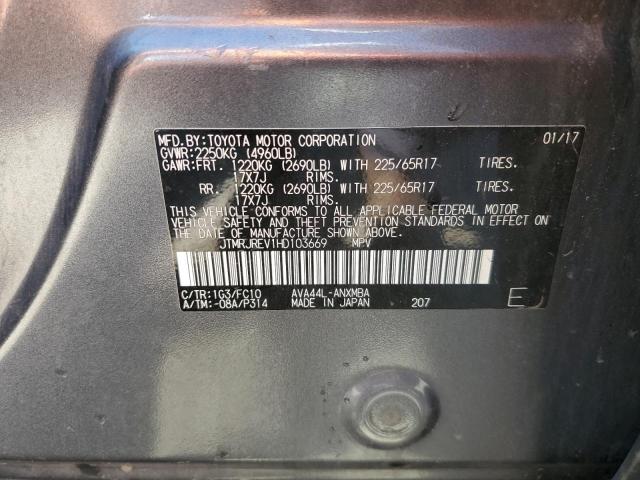 2017 Toyota Rav4 Hv Le VIN: JTMRJREV1HD103669 Lot: 60349264