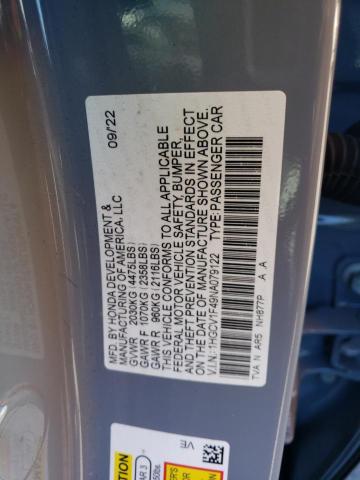 1HGCV1F49NA079122 Honda Accord SPO 12