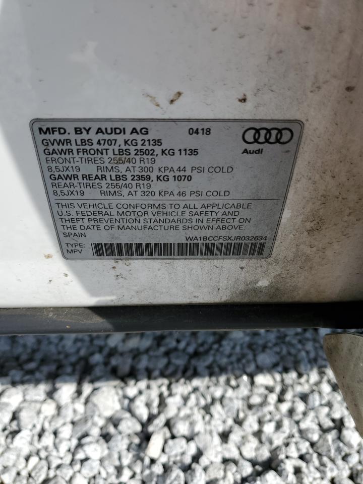 WA1BCCFSXJR032634 2018 Audi Q3 Premium