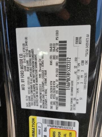 2015 FORD MUSTANG GT - 1FA6P8CF8F5322312