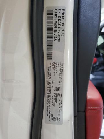 2022 Dodge Durango R/T VIN: 1C4SDJCT7NC133210 Lot: 59321984