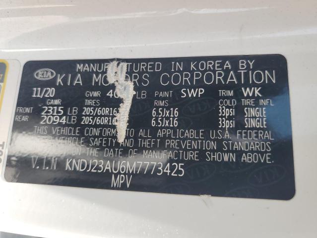 2021 Kia Soul Lx VIN: KNDJ23AU6M7773425 Lot: 60699104