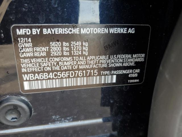 WBA6B4C56FD761715 2015 BMW 6 SERIES - Image 12