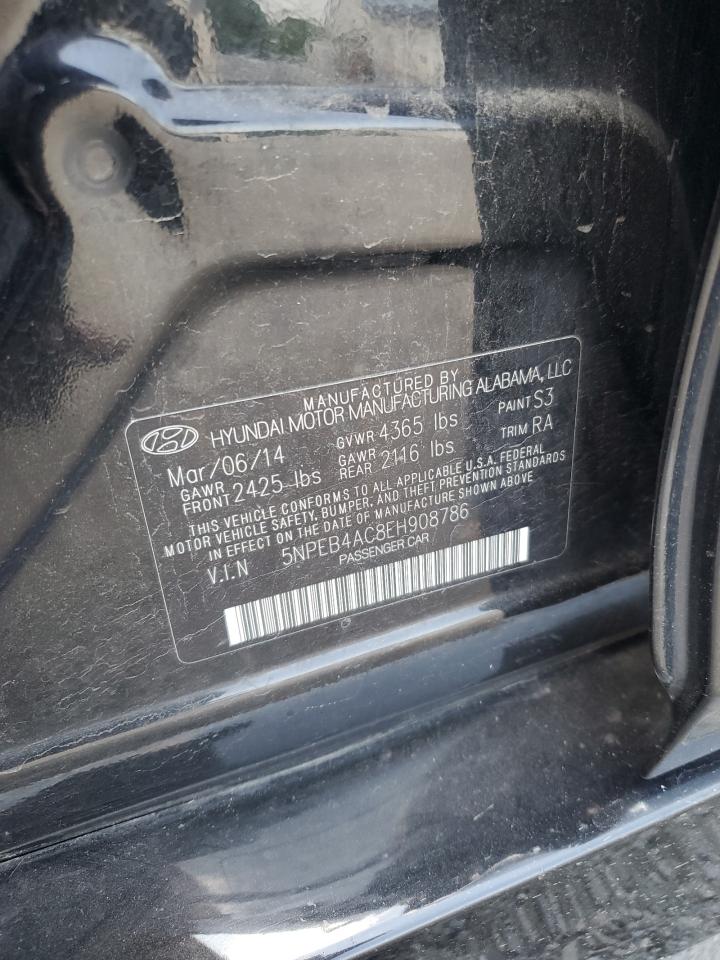5NPEB4AC8EH908786 2014 Hyundai Sonata Gls