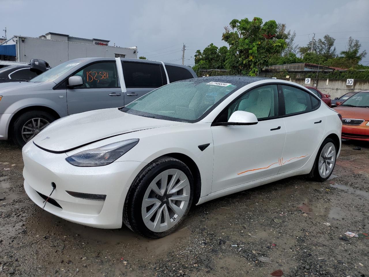 2022 Tesla Model 3 vin: 5YJ3E1EBXNF227252