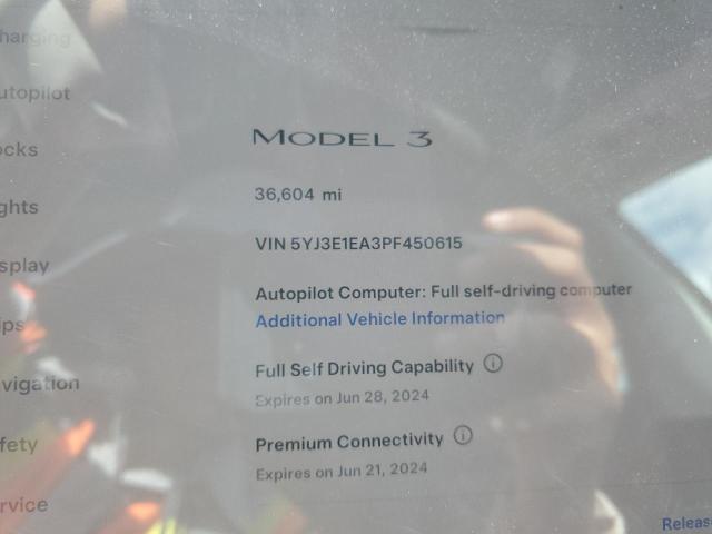 2023 Tesla Model 3 VIN: 5YJ3E1EA3PF450615 Lot: 59696484