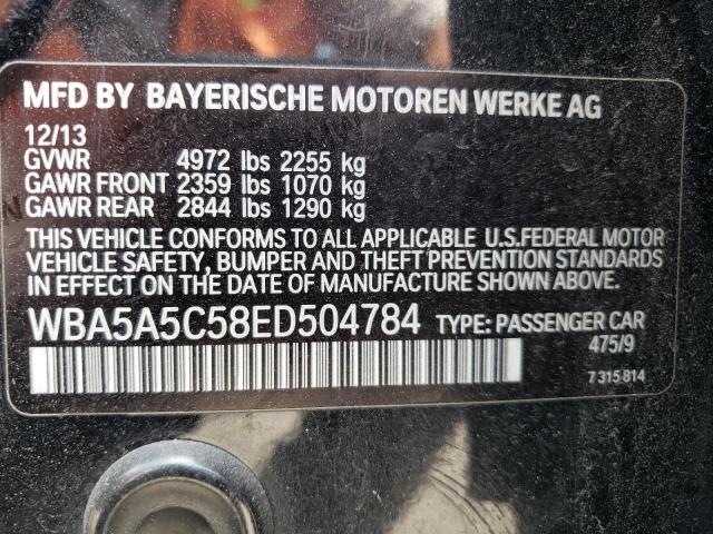 VIN WBA5A5C58ED504784 2014 BMW 5 Series, 528 I no.12