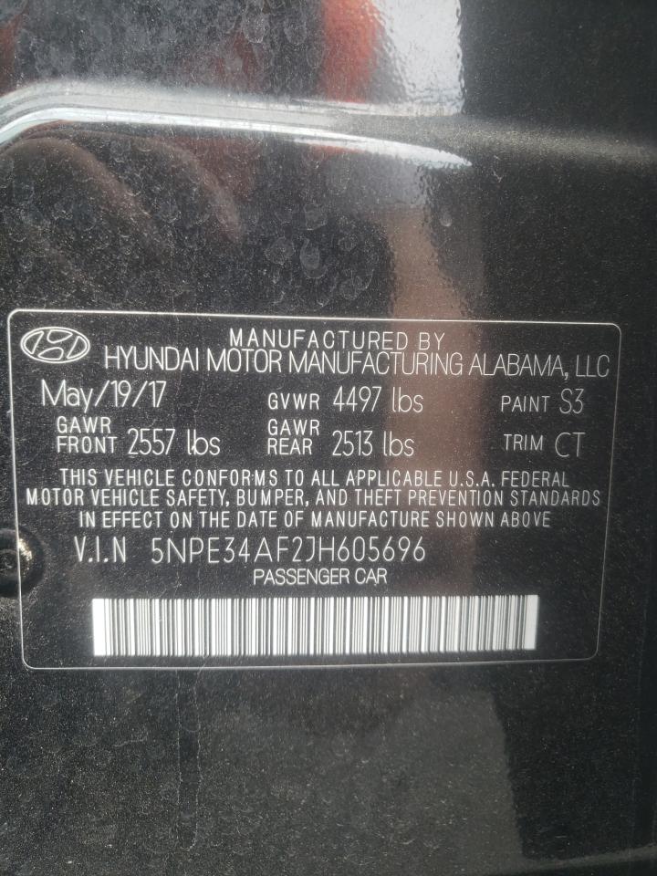 5NPE34AF2JH605696 2018 Hyundai Sonata Sport