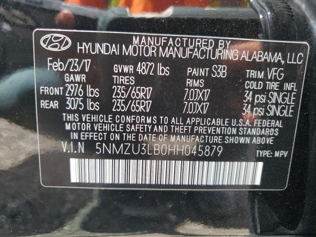 2017 Hyundai Santa Fe Sport VIN: 5NMZU3LB0HH045879 Lot: 58290114