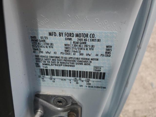 2023 Ford Transit Connect Xl VIN: NM0LS7S22P1560960 Lot: 54938984