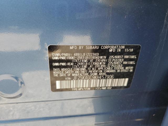 2019 SUBARU FORESTER P - JF2SKAGC9KH457906