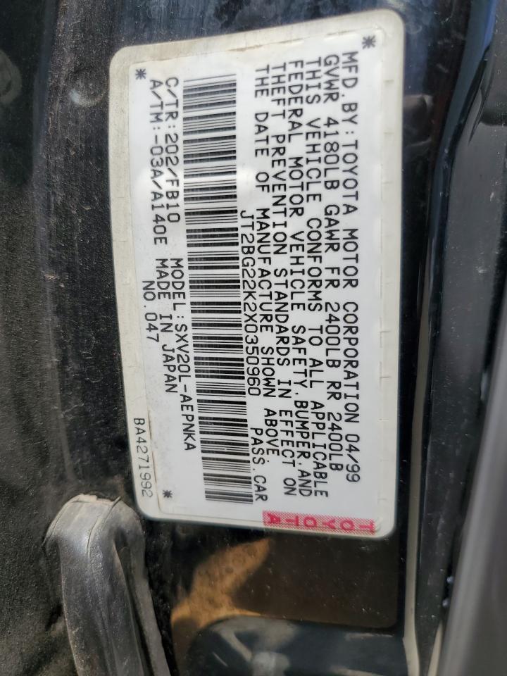 JT2BG22K2X0350960 1999 Toyota Camry Le