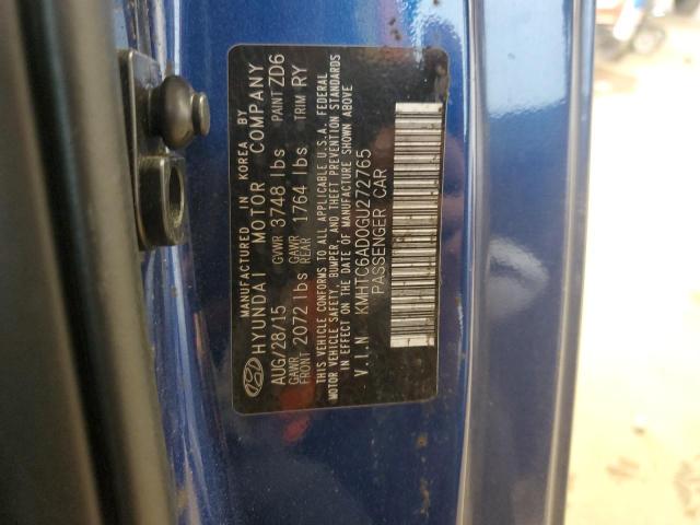2016 HYUNDAI VELOSTER - KMHTC6AD0GU272765